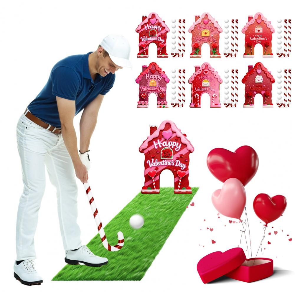 Party Games Golf - Gingerbread Golf Set Christmas Golf Decoration
