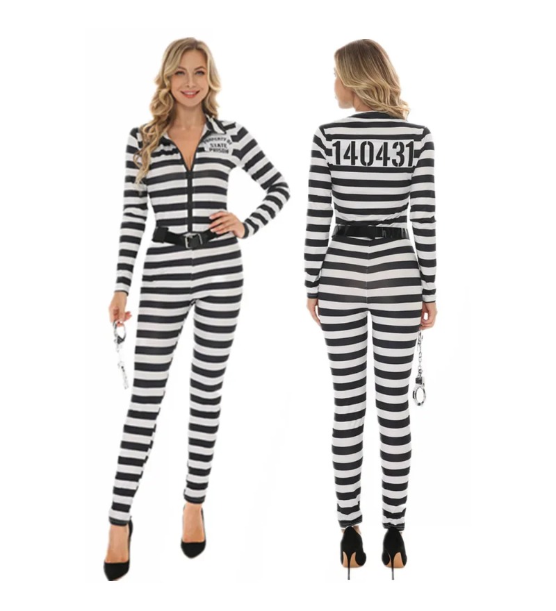 Adult Black White Stripe Priso - Party Games Couple incelemesi ve fiyatı