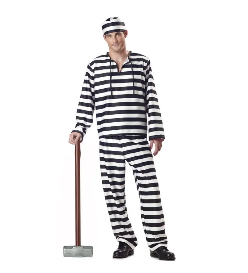 Adult Black White Stripe Priso - Party Games Couple incelemesi ve fiyatı