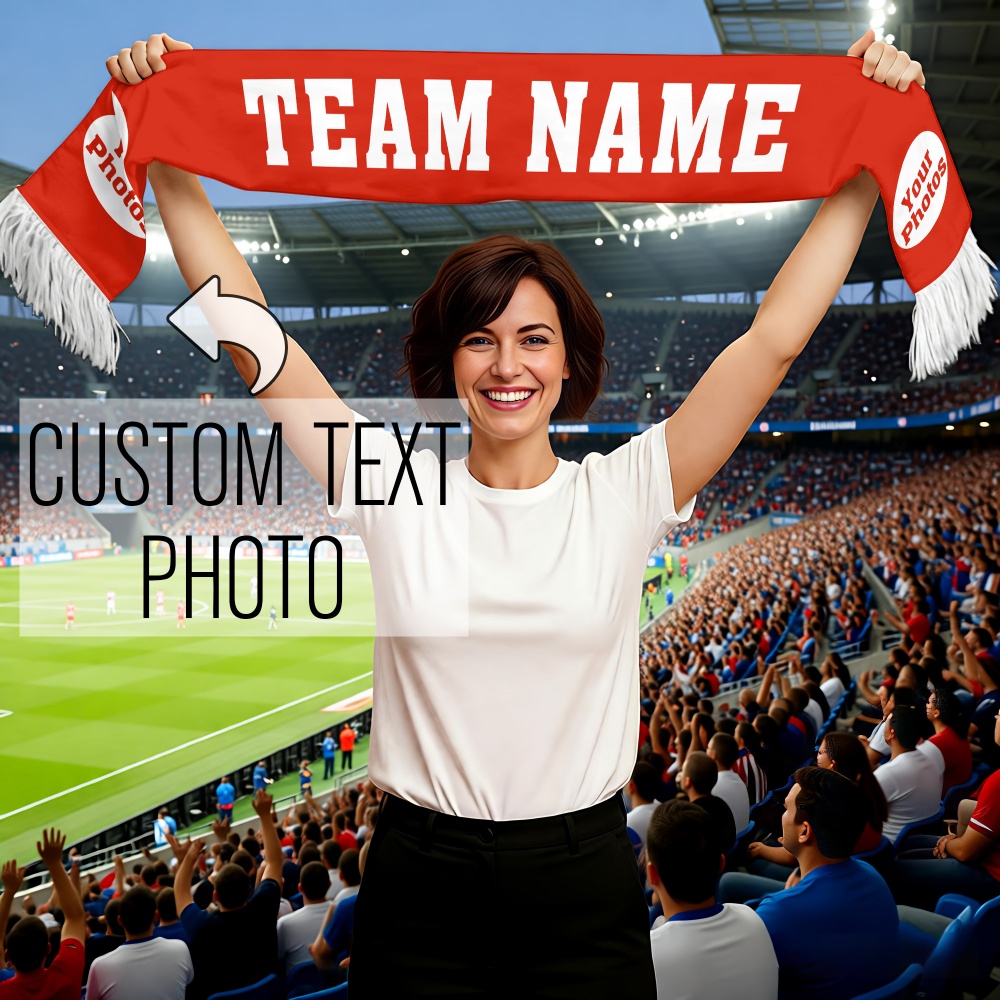 1pc Custom Team Fan Scarf - Pe - Party Games Name incelemesi ve fiyatı