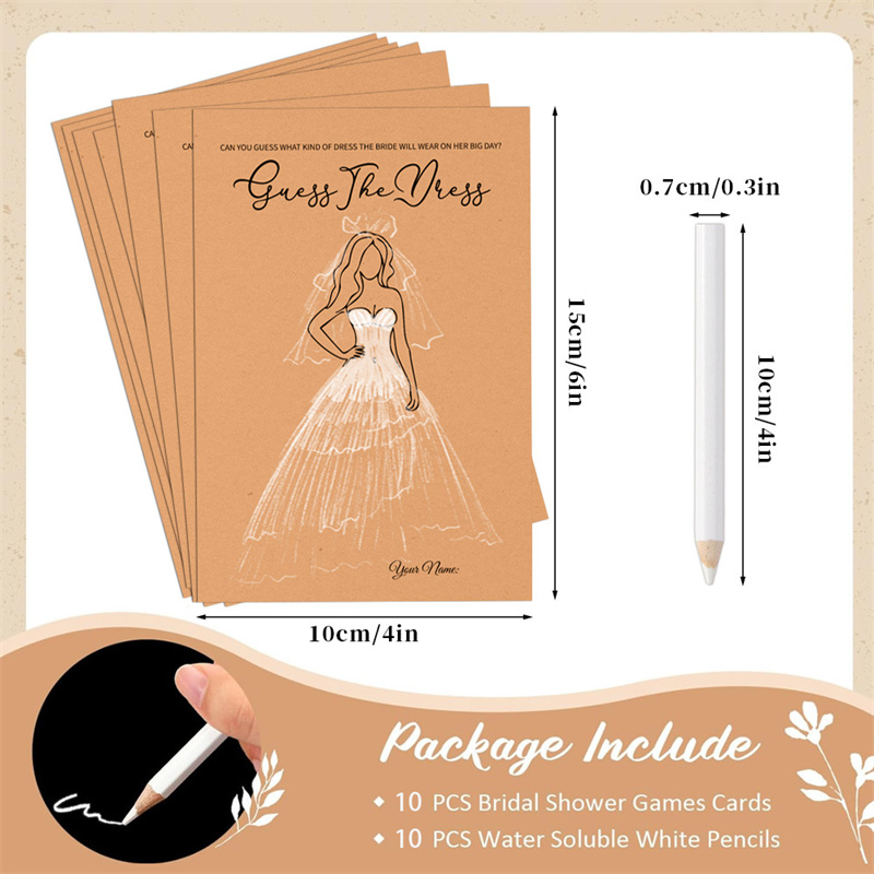 20pcs Guess Dress Game Cards W - Party Games Bridal Shower incelemesi ve fiyatı