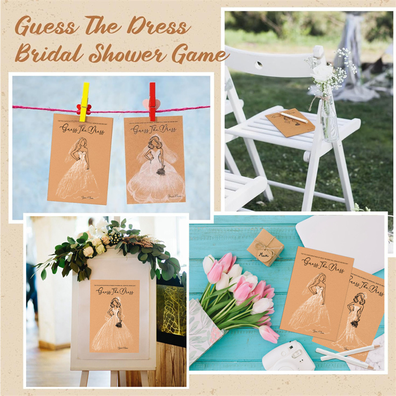 20pcs Guess Dress Game Cards W - Party Games Bridal Shower incelemesi ve fiyatı