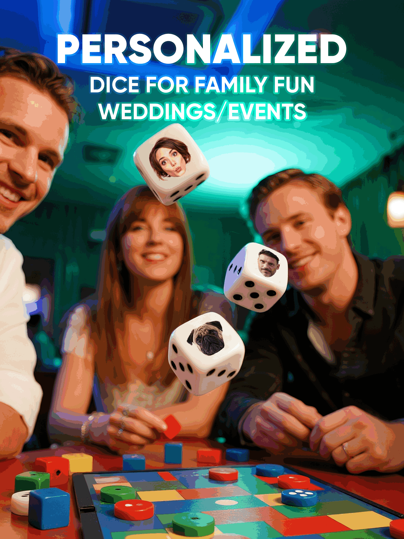 Custom Face Dice Personalized  - Party Games Christmas incelemesi ve fiyatı
