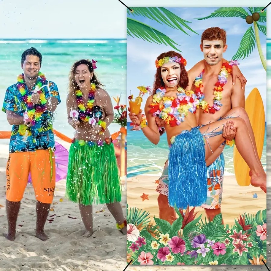1pc, Hawaiian Luau Couple Phot - Party Games Couple incelemesi ve fiyatı