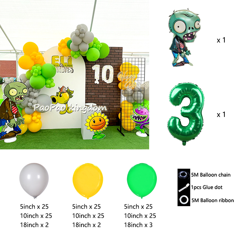 Plants Vs Zombies Balloons Car - Party Games Baby Shower incelemesi ve fiyatı
