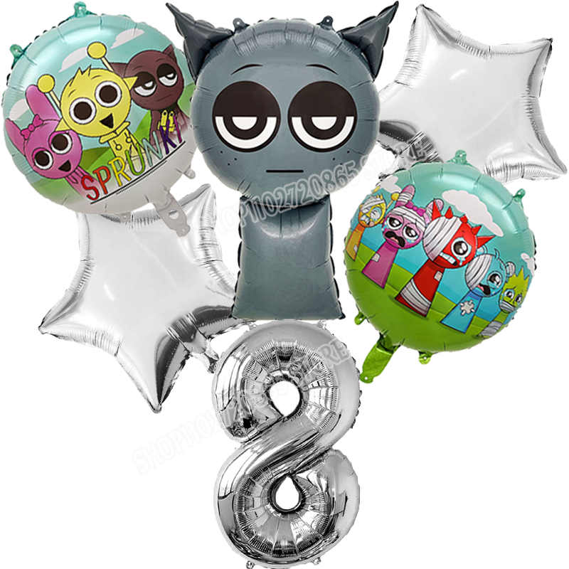 Sprunkis Numbers Balloon Anime - Party Games Baby Shower incelemesi ve fiyatı