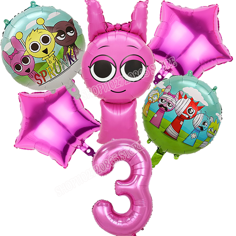 Sprunkis Numbers Balloon Anime - Party Games Baby Shower incelemesi ve fiyatı