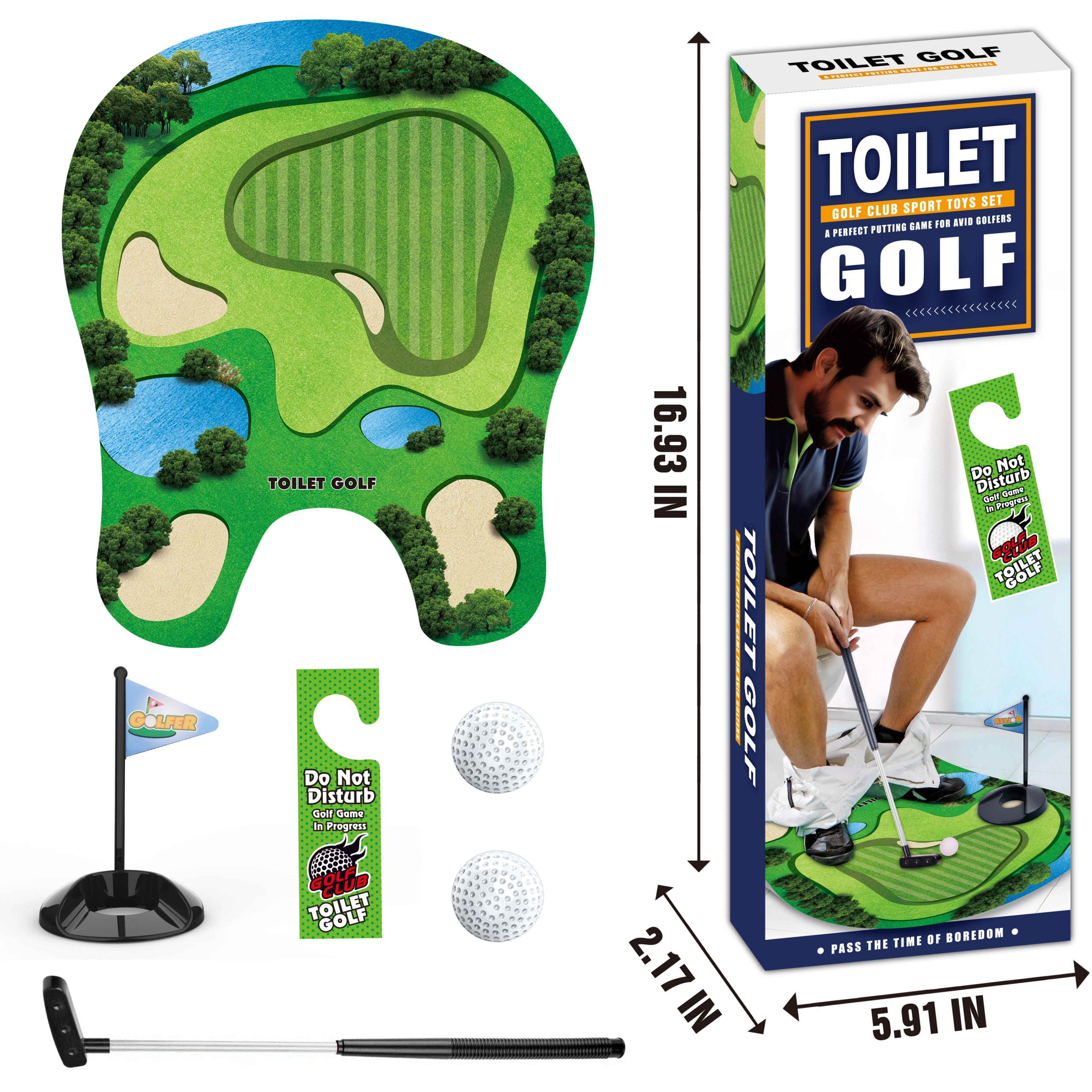 Mini Toilet Golf Toy Set - Fun - Party Games Golf incelemesi ve fiyatı