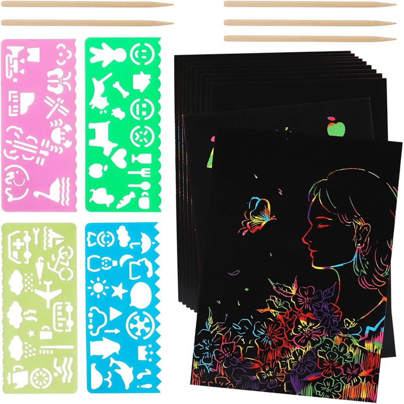 Scratch Paper Art Set, Black C - Party Games Birthday incelemesi ve fiyatı