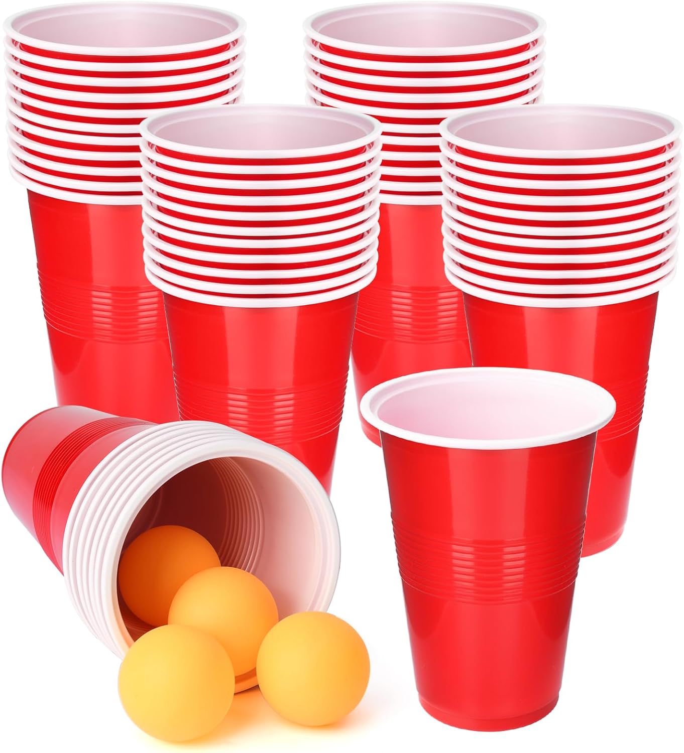 Cup Pong Game Set 22 Pcs 16 Oz - Party Games Jenga incelemesi ve fiyatı
