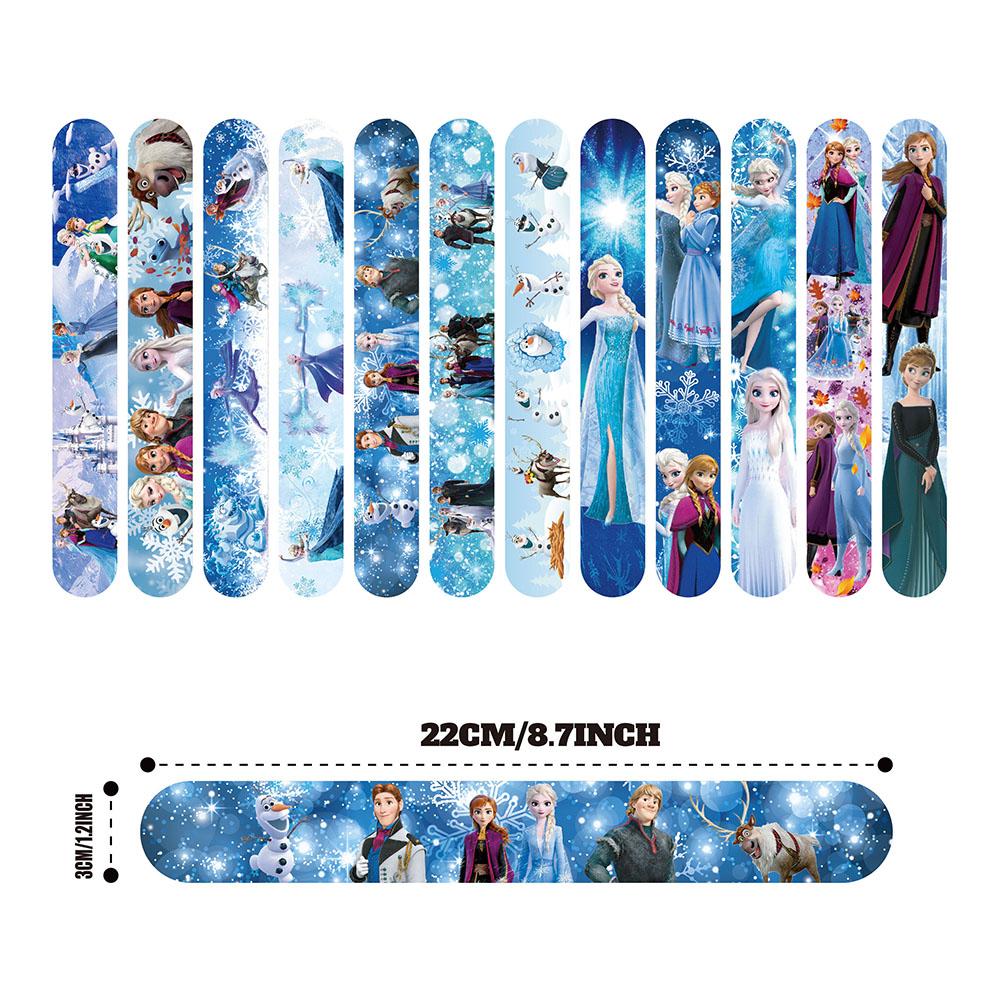 12Pcs Frozen Slap Bracelets Pa - Party Games Baby Shower incelemesi ve fiyatı