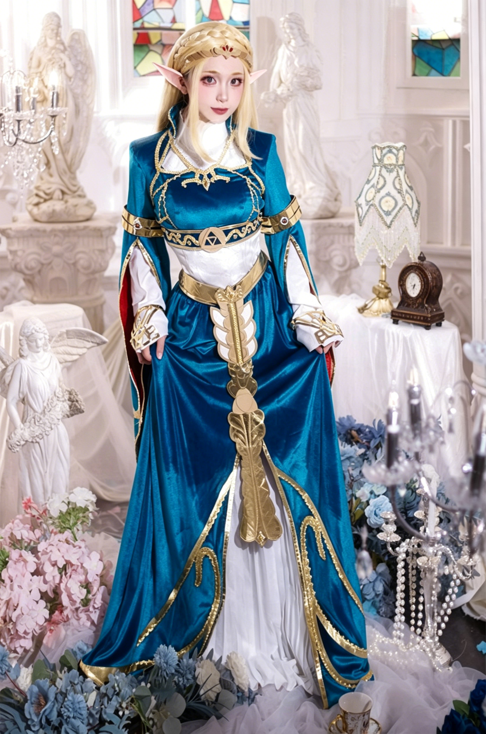 Classy Blue Dress Cosplay Cost - Zelda Party Games incelemesi ve fiyatı