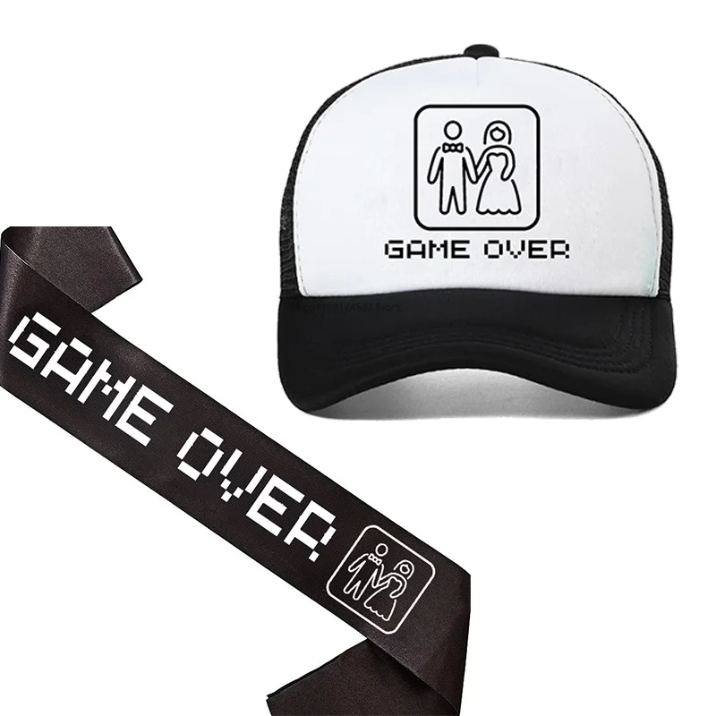 Groom To Be Sash Game Over Hat - Party Games Bridal Shower incelemesi ve fiyatı