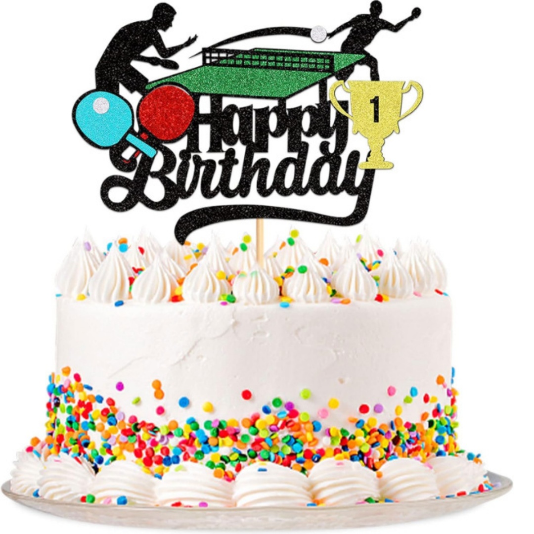 Ping Pong Cake Topper Happy Bi - Party Games Jenga incelemesi ve fiyatı
