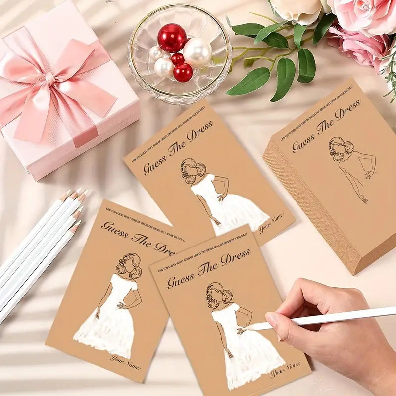 20pcs/Set Funny Guess The Dres - Party Games Bridal Shower incelemesi ve fiyatı