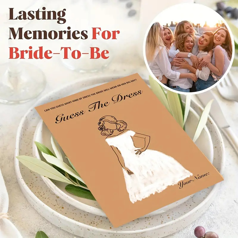 20pcs/Set Funny Guess The Dres - Party Games Bridal Shower incelemesi ve fiyatı