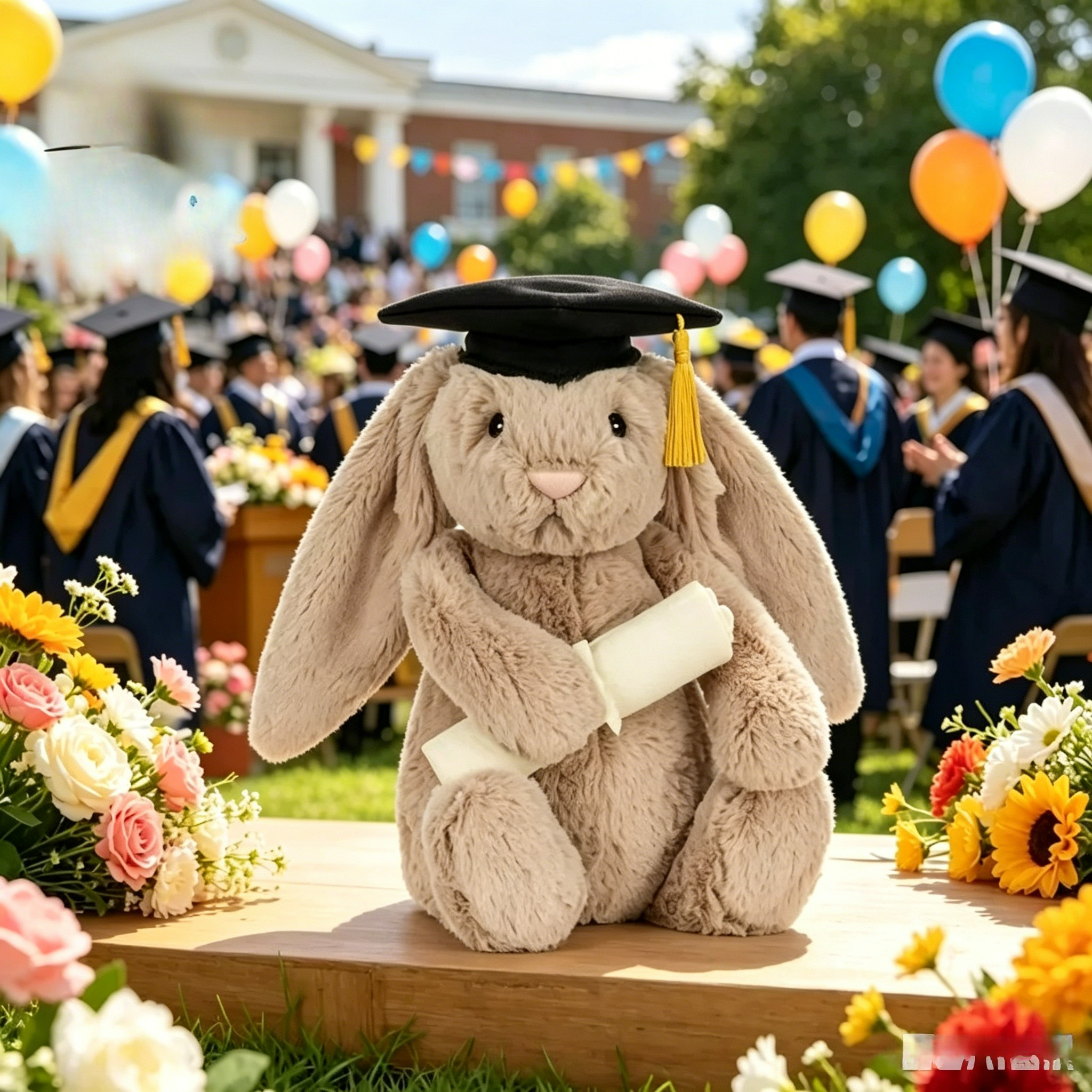 Shy Bunny Graduation Outfit Gr - Party Games Birthday incelemesi ve fiyatı