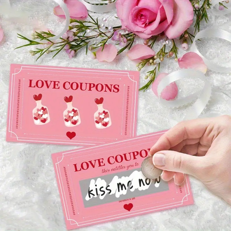 30 Pcs Pink Lucky Scratch Card - Party Games Couple incelemesi ve fiyatı