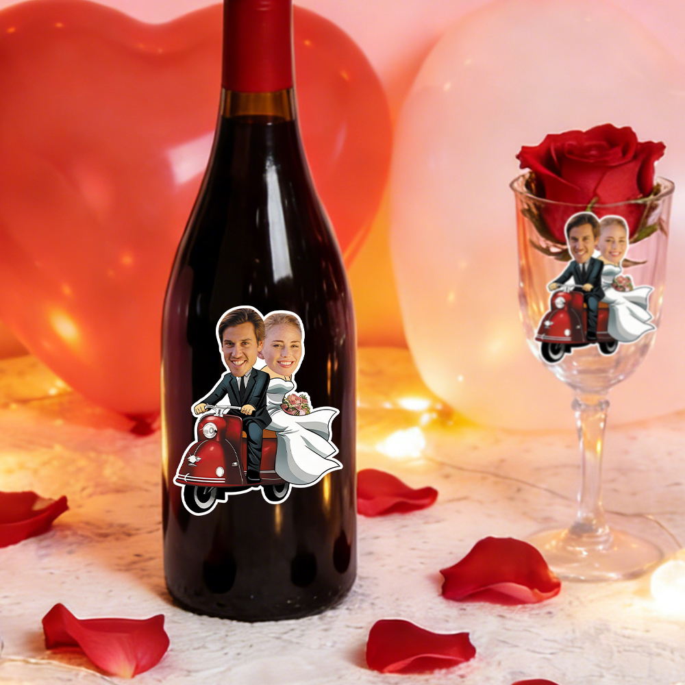 Custom Face Stickers for Weddi - Party Games Couple incelemesi ve fiyatı