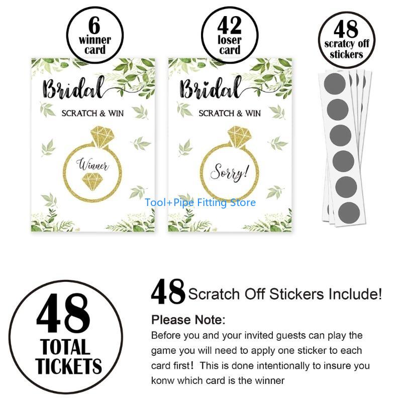 F92B Bridal Shower Scratch Off - Party Games Bridal Shower incelemesi ve fiyatı
