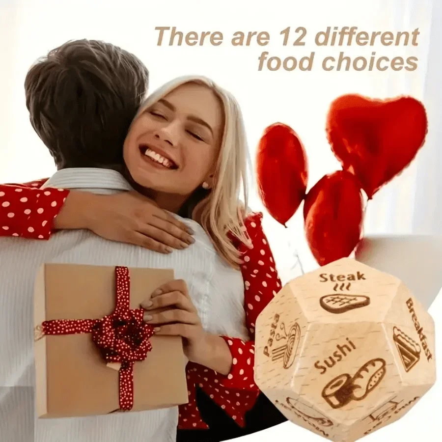 1pc Wooden Food Decision Dice  - Party Games Couple incelemesi ve fiyatı