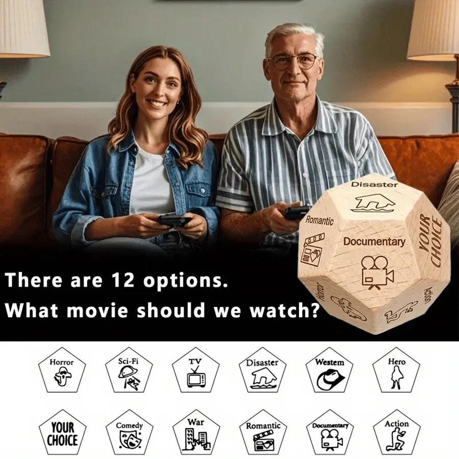 1pc Wooden Food Decision Dice  - Party Games Couple incelemesi ve fiyatı