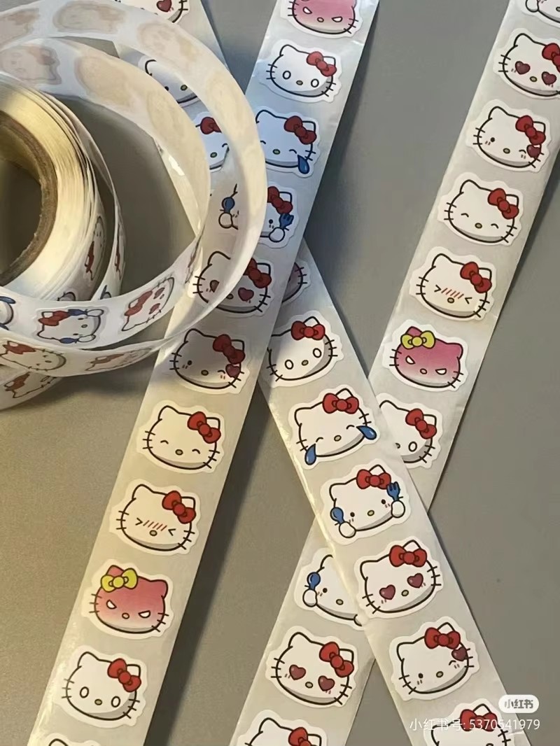 500pcs Hello Kitty Cute Sticke - Party Games Baby Shower incelemesi ve fiyatı