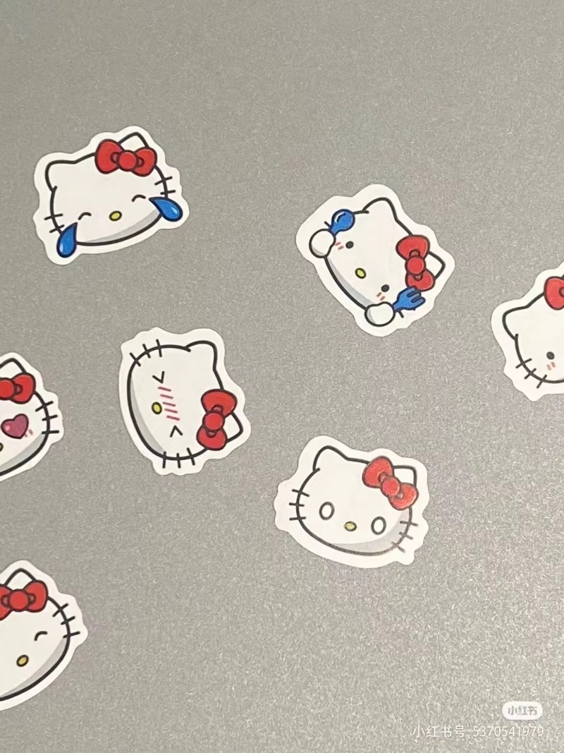 500pcs Hello Kitty Cute Sticke - Party Games Baby Shower incelemesi ve fiyatı
